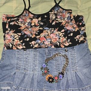 TORRID Denim Mini Skort with Pockets